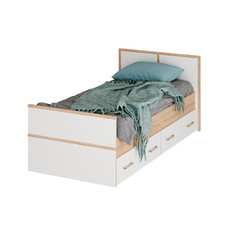 Кровать с проложками ДСП Сакура LIGHT 90х200, дуб сонома