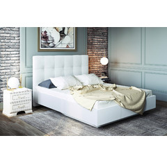 Кровать с латами Каприз 180х200, белый