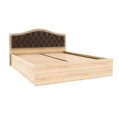 Кровать с подъемным механизмом Дели 160х200, дуб сонома/шоколад