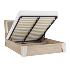 Кровать с подсветкой, с подъемным механизмом Беатрис 1.1 140х200