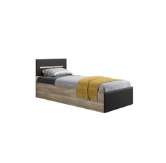 Кровать с настилом Наоми КР-12 90х200, дуб каньон/графит