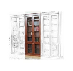 Шкаф для книг 2 дверный  Модуль 2 Библиотека 