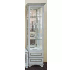 Шкаф с витриной однодверный  Гостиная МДФ 6