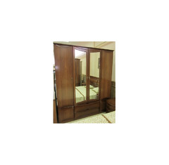 Шкаф четырёхдверный для платья и белья, прямые двери. Спальня МДФ 3 