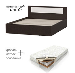Кровать Виста 1 160х200 с матрасом BS в комплекте