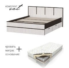 Кровать Карелия 160х200 с матрасом BF в комплекте