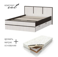 Кровать Карелия 140х200 с матрасом BS в комплекте