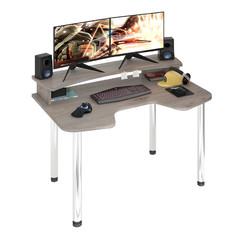 Геймерский  компьютерный стол СКЛ-Игр 120 МО+надстройка