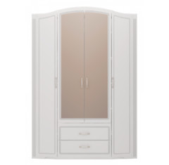 Шкаф для одежды 4-х дверный с зеркалами Виктория 02