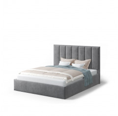 Кровать с подъемным механизмом Лира 140х200, серый