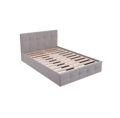 Кровать с ламелями 1600 Ника, светло-серый